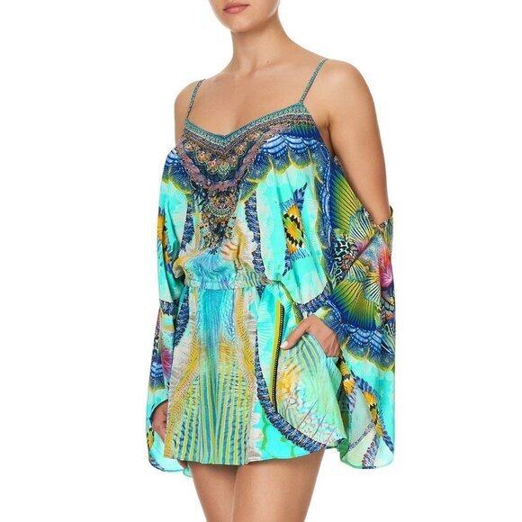 Camilla Reef Warrior Drop‎ Shoulder Playsuit Romper Size XS b75 - Picture 6 of 17